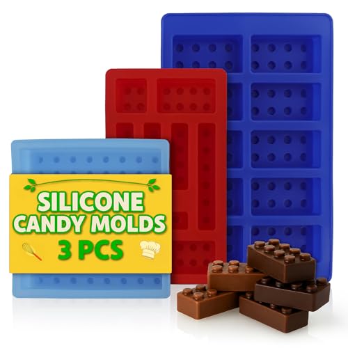 3 Pcs Silicone Chocolate Molds Non-Stick Food-Grade