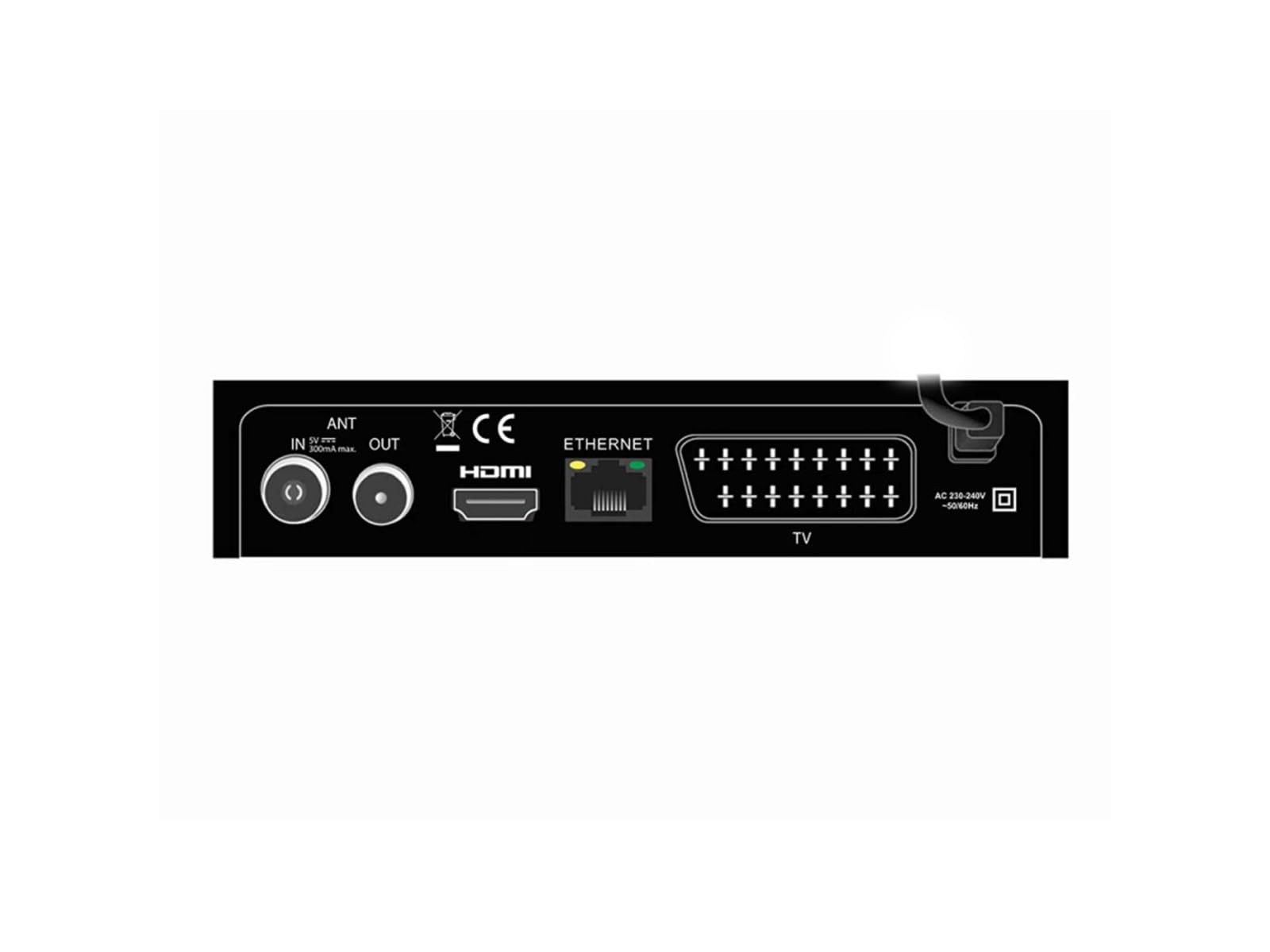 CGV | e-ETIMO Récepteur-enregistreur TNT Full HD (RJ45) | Fonction Enregistrement | USB | DVB-T2 |H.265 HEVC | Dolby Digital +