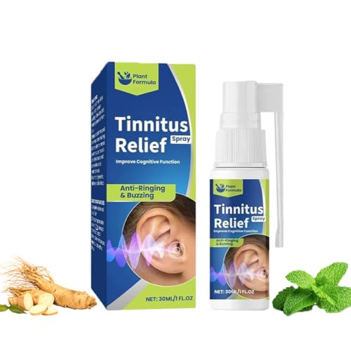Tinnitus,Tinnitus Relief Spray，Plant-Based Tinnitus Relief Spray, Tinnitus Relief,30ml Portable Ear Care Spray ，for Reduce Ear Ringing Ear Noise Hearing Loss