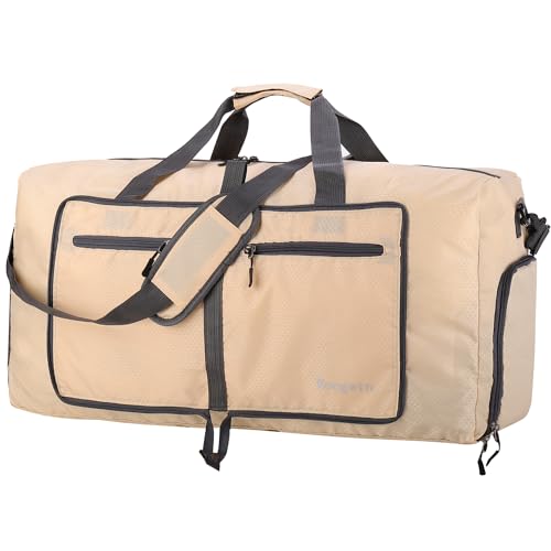 Image of Woogwin Travel Duffel Bag Large Foldable Waterproof Overnight Bag for Beach Swim Bags Pool Sports Gym