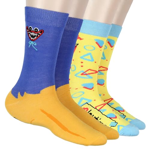 Culture Fly Meias Poppy Playtime Crew, Poppy Pacote com 2, Tamanho Único