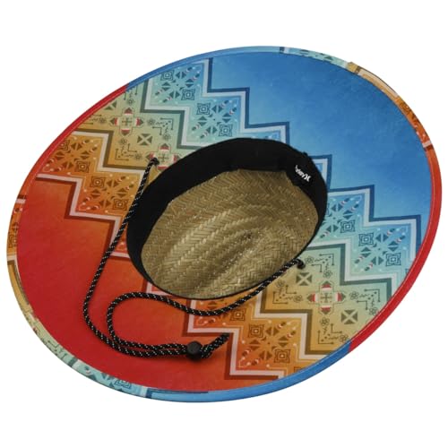 Image of Hurley Men's Straw Hat - Bayside Lifeguard Straw Sun Hat