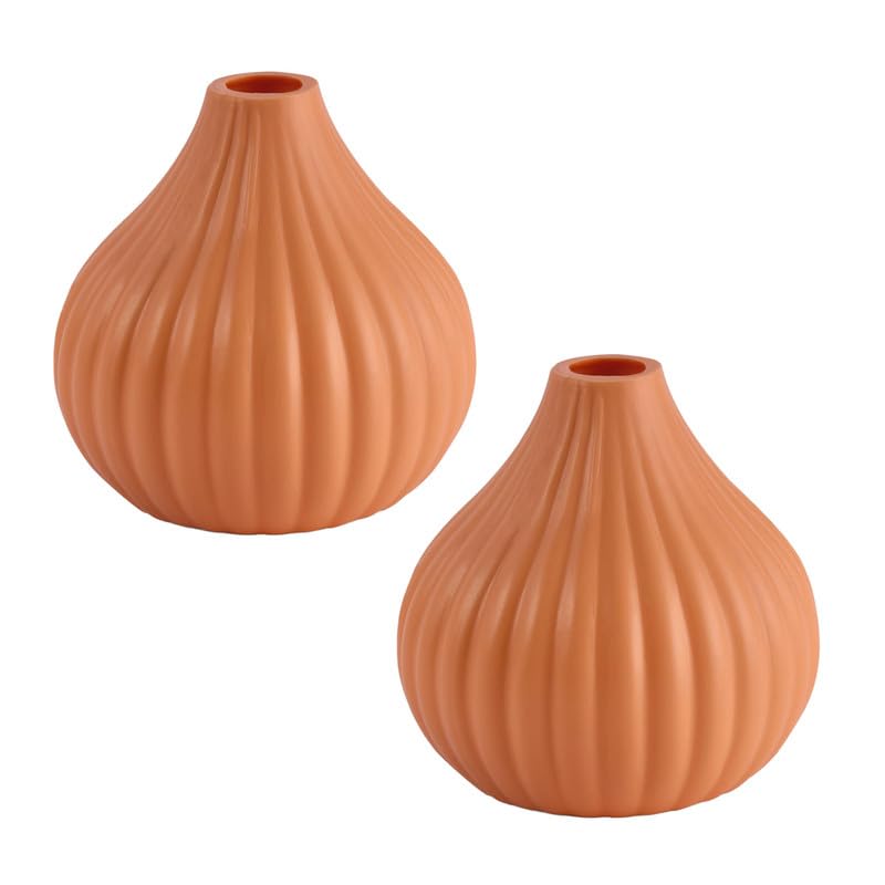 Garden Tales Modern Plastic Taipei Flower Pot - Set of 2 (Peach) - Durable, Stylish, and Versatile Planters for Home, Office, and Garden Decor (Size: 9.5 x 9.5 x 10.4 cm) (B0D2W5GSPF) Amazon Price History, Amazon Price Tracker
