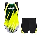 Le justaucorps est disponible en imprimé camouflage et rayé. Le design patchwork à blocs de couleurs donne à votre enfant un look élégant et énergique