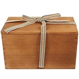 ledmomo 桐木製収納ボックス 陶瓷茶杯花瓶用 長方形 ケース 耐衝撃コンパクト設計 多目的家用収納 ディスプレイボックス