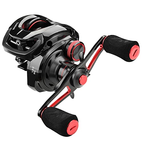 Seaknight SLARDAR Baitcasting Carrete de Pesca de Agua Dulce 10+1 BB 7.0: 1/8.0: 1 Lisos de Alta Velocidad carretes de Pesca Carpa Fibra de Carbono Arrastre MAX 18LB Cover