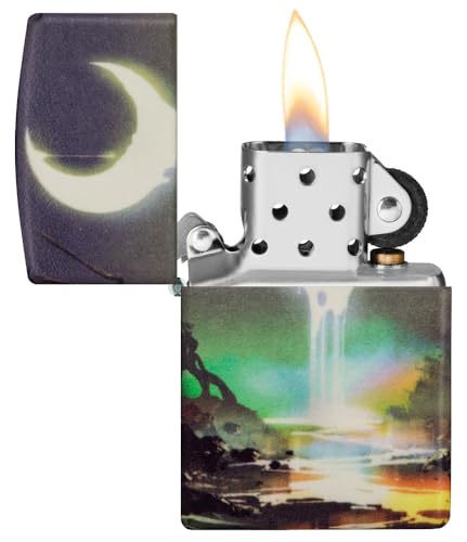 Image of Zippo Moon Dream Design 540 Color Glow in the Dark Pocket Lighter