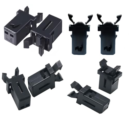 10Sets schwarzer Kunststoff Müllbehälter Deckel Schloss Schnallen Universal Müllbehälter Ersatz Presse Schnalle Verriegelung Clips Schlüssel Schalter für den Einsatz zu Hause und im Freien