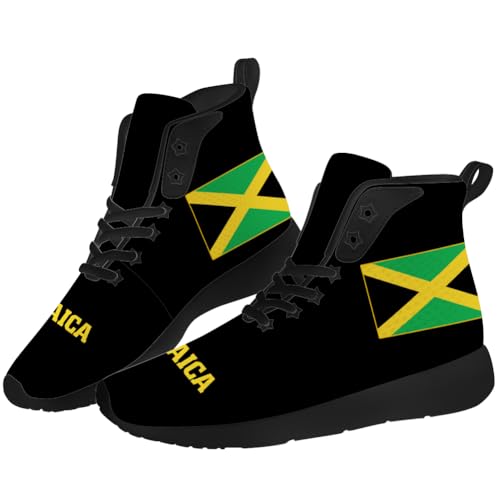 Jamaica Shoes for Men Women Jamaican Flag High Top Sneakers Casual Shoes Gifts for Dad Mom2