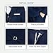 Txjojn Navy Boys Formal Suit 6 Piece Adjustable Waist Real Pockets Full Lined Fabric Suitable for Daily Use Fashion Show Grand Holiday Baptism Size 13-14