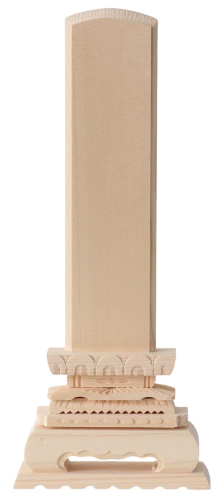 Amazon｜白木位牌 中上 8寸 総高さ33.5cm 8.0寸 木製 四十九日 法要