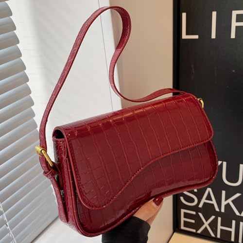 Image of Small Shoulder Bag for women,Crossbody Purses,Leather Tote Handbag Clutch Hobo Purse,with Zipper Closure for Women