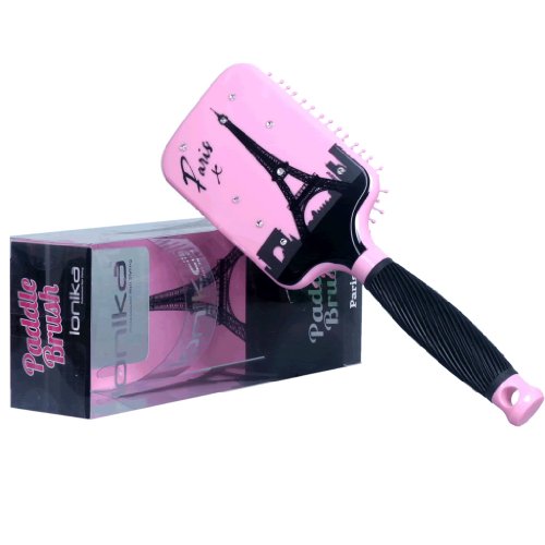 Paris Paddle Brush with Bling Crystals