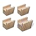 Rassembleurs de lit en bois Duty Elephant Feet Mises en hauteur pour meubles Mobilier de table élévatrices pour canapé-lit Chaises pour jambes, Lot de 4
