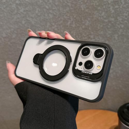 Coque iPhone 12 Pro transparente rigide haut de gamme double support noir