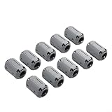 Kabel-Clip-Ring-Set, elektromagnetisch, Ferritkern, Rauschunterdrücker, EMI/Filter für USB-Maus, Kopfhörer, Datenkabel, Kabelmanagementsystem, 10 Stück, Grau (9 mm)