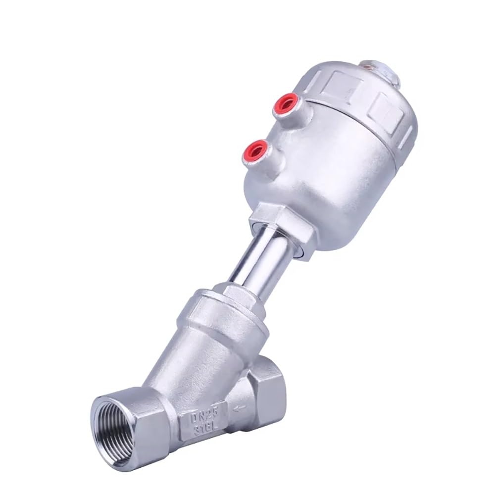 Vanne pneumatique à siège incliné en acier inoxydable 1/4"-2" BSPT, for vapeur, gaz, huile, eau - Pression nominale 232 PSI(B Normally Close,DN40-63mm)