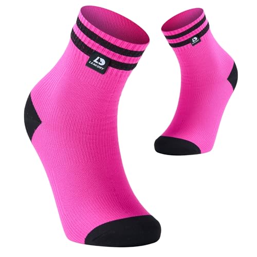 LEAKDRY Waterproof Socks,3 Layer Bamboo Thermal,Lightweight,Moisture-Wicking,Hiking,Running,Skiing,Fishing,Women (US, Alpha, Medium, Regular,
