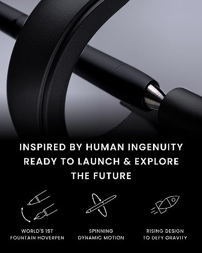 novium Hoverpen Future - Luxury Fountain Pen & Rollerball Pen All-In Gift Box, Schmidt Nib , Converter, Extra Refill, Ae - Additional View