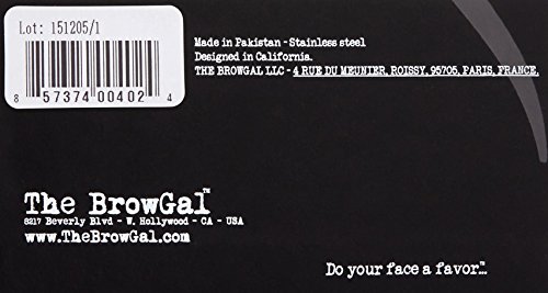 The Browgal – Professional Eyebrow Grooming Scissors - Hand-Made Quality Fine Curved Blade For Eyebrow, Eyelash Extensions - Stainless Steel, Large Finger Loops - For Men And Women Use – Black #TOP2