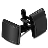 Jstyle Jewelry Stainless Steel Cufflinks for Men 2 Pairs a Set Unique Business Wedding Black