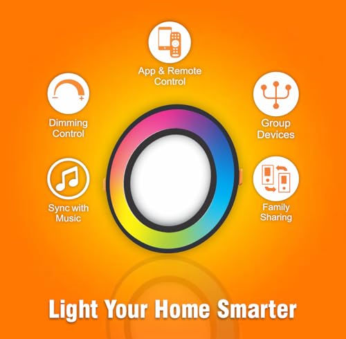 Image of EcoEarth Neo Bluetooth Smart Profile Led Panel | 10 Watt (Round, 4)