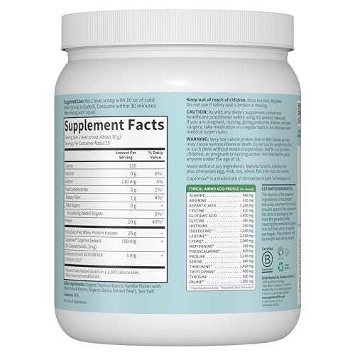 Garden Of Life 104469 Sport Whey Plus Weight Management With Amino Energy - 20G Of Grass Fed Protein Isolate For Women And Men - Vanilla Powder thumb #5