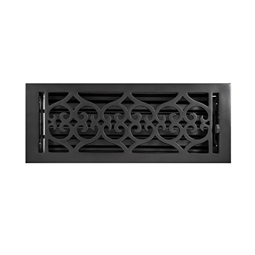 Naiture 4" x 12" Cast Iron Floor Register Old Victorian Style