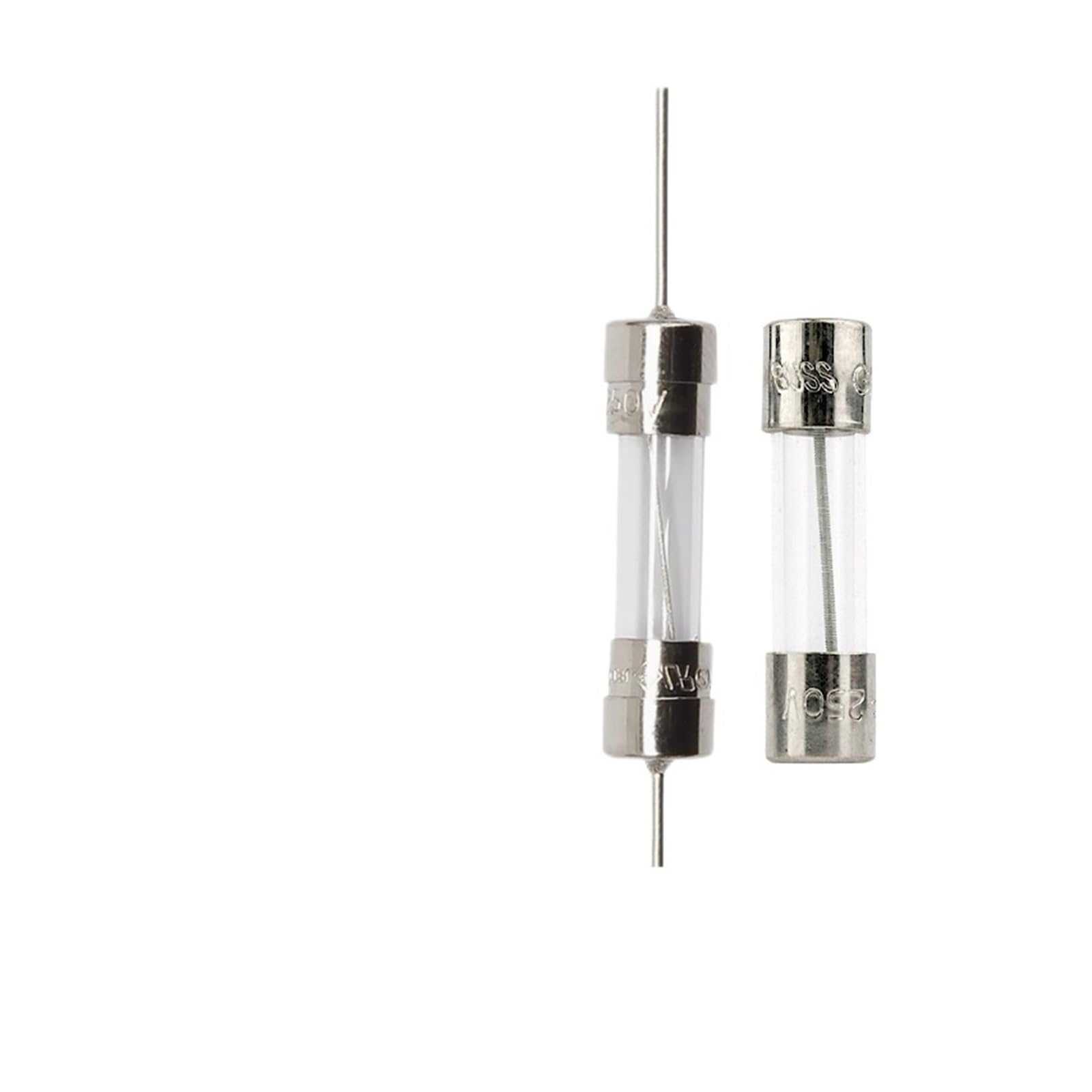 Fusible S506-1.25-R à tête plate tube de verre transparent 250V