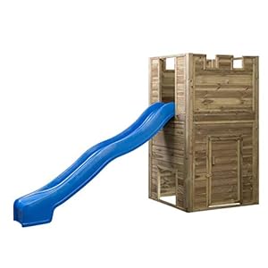 SwingKing Speeltoren Lancelot – glijbaan Blauw