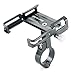 Produktbild GUB P10 Fahrrad Handyhalterung Lenker Universal Motorrad Halterung mit Silikon-Sicherheitsband für 4,0-6,7 Zoll Handy, Smartphone, Navi usw. Aluminiumlegierung Silber