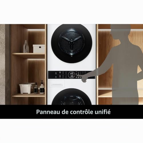 Lg Washtower Wt1210wwf Colonna Bucato 12 10kg Ai Dd Classe A Pannello Unificato - vue 3