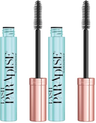 Image of L'Oreal Paris Voluminous Lash Paradise Waterproof Mascara, Blackest Black (Pack of 2)