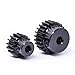 2pcs 1 Motor Mini Gear 21/22/23/24/25/2627/28/29T Teeth Pinion 45# Steel Transmission Accessories Part Industrial Bearings Gears(8mm,23 Teeth)