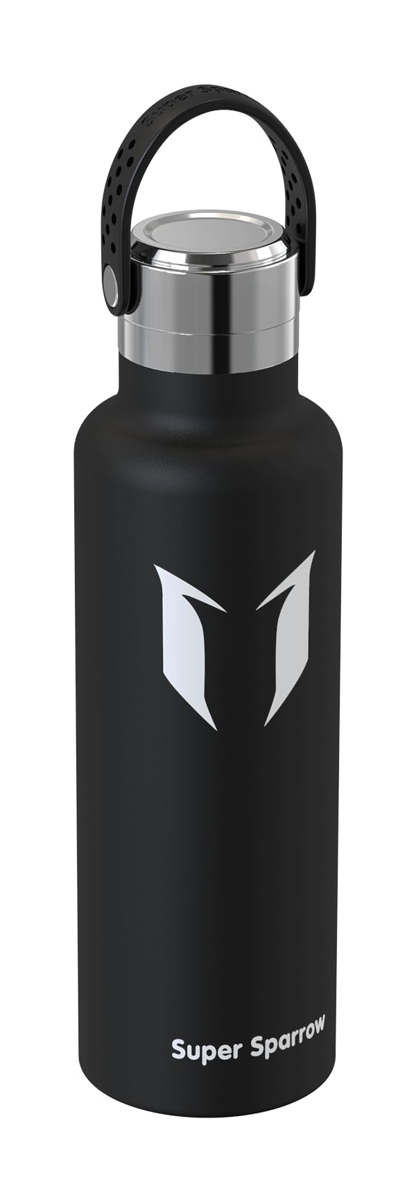 Super Sparrow Borraccia ultraleggera in acciaio inox 18/10-350 ml, 500 ml, 750 ml, borraccia termica in metallo, tappo flessibile standard, senza BPA, per palestra, viaggi, sport