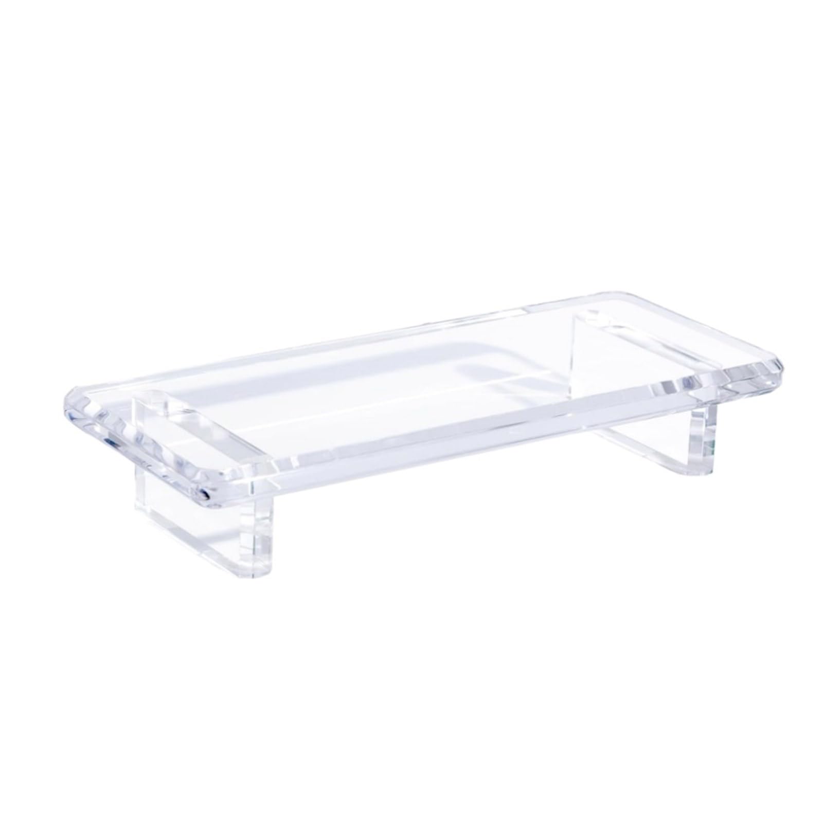 APGLSXY Durability Acrylite Bathroom Tray Hygienic Surfaces Cosmetic Neaten Up Box See-through Design for Countertop Decoration Low-maintenance Acrylite Dressing Table Tray for Cosmetics