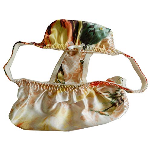 Women's Silk String Bikini Flower 8 Pairs in One Economic Pack (26-41")3