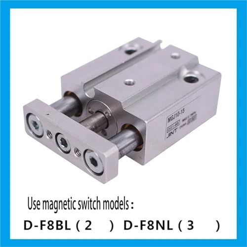 Micro-vérin à trois tiges ultra compact MGJ10-10 avec guidage rigide