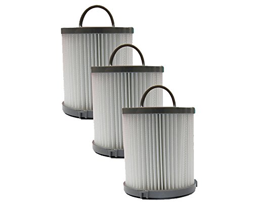 (3) Eureka DCF 21 plisado polvo taza HEPA W/carbón activado filtro de vacío, Sanitaire vertical sin bolsa, Comfort Clean, Airspeed, Pet amante Lite, torbellino, Expert aspiradoras, 68931 A, 67821, 68931 – 3276 az – 2