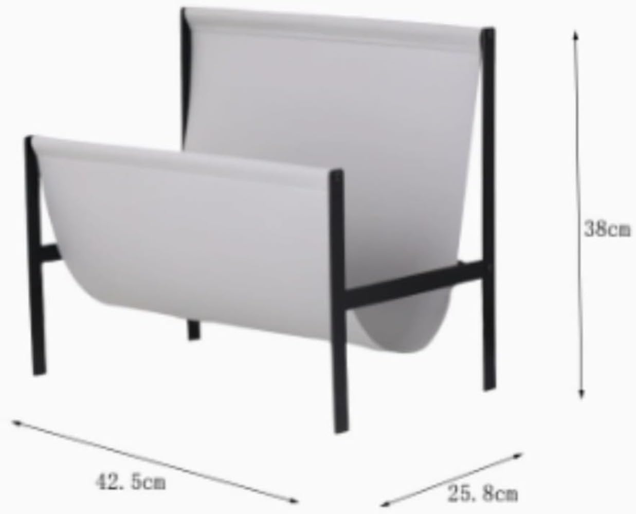 DRWGモダンメタル レザーマガジンラック 新聞ラック兼用 書斎収納棚 ショールームインテリアに最適 リビングオフィス用 実用的でお