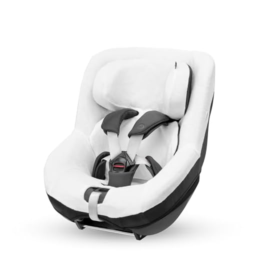 Maxi-Cosi Funda De Verano De Algodón Orgánico Para Pearl 360 Y Mica (Eco), Funda Para Silla De Coche Infantil, Material Transpirable Y Absorbente De Humedad, Algodón Sostenible, Blanco Natural