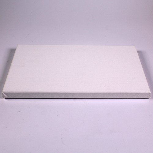 White Rectangle Stretched 3D Wall Art Personalised Canvas Kids Painting Crafts 25cm...