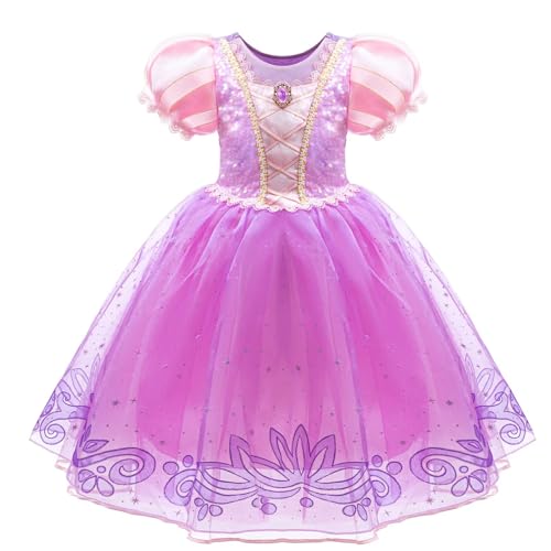 Girls Princess for Kids Fairy Tales Perfect for Theme Parties-Purple-120