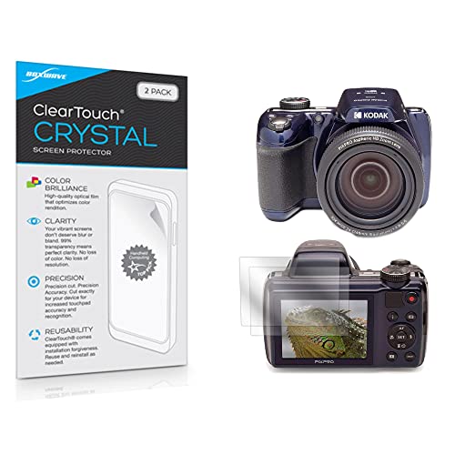 BoxWave Screen Protector Compatible with Kodak PixPro AZ528 - ClearTouch Crystal (2-Pack), HD Film Skin - Shields from Scratches for Kodak PixPro AZ528, Kodak PixPro AZ528, AZ525