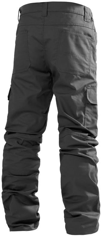 GGleaf Mens Work Pants Ripstop Waterproof Elastic Waist Outdoor Cargo Tactical Hiking Quick-Dry Pants with 7 Pockets - Image 4