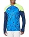 PUMA Men's Standard Training 1/4 Zip Top, Persian Blue-Pro Green, Medium
