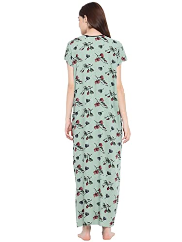 Image of Klamotten Rayon Printed Stylish Gown for Women, Maxi for Women, Nighty for Girls, Night Dresses for Women, Night Gown for Women or Dailywear, All-Day Wear