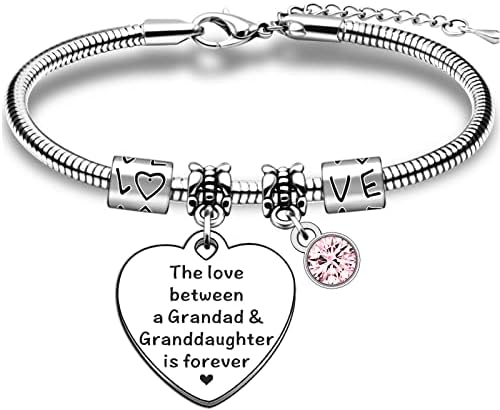 TTOVEN Granddaughter Gifts from Grandad Granddaughte Bracelet Granddaughter Birthday Gifts