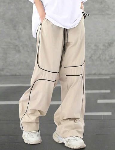 Pantalon de survêtement Y2k ample cordon réglable style rétro