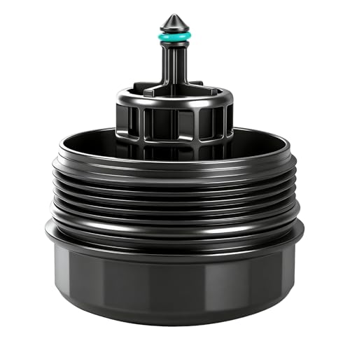 Oil Filter Housing Cover Cap Assembly for BMW X5 X3 328i 335i 528i 128i X6 323i 525i 325xi 328xi 330xi 335xi 525xi 528xi 530xi 535xi 740Li 135i 530i 740i - Replaces 11427525334